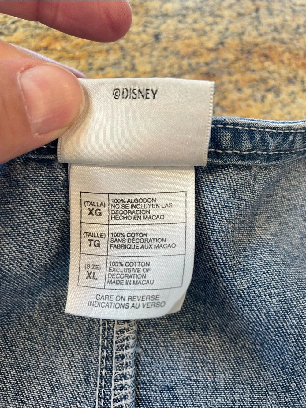 Disney Denim Pinafore Jumper Dress with Lady and Tramp Pockets - Blue - Picture 9 of 12